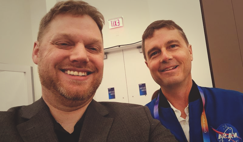 6P CTO Dr. Matthew Brantley & NASA Astronaut Reid Wiseman find each other at CES 2025